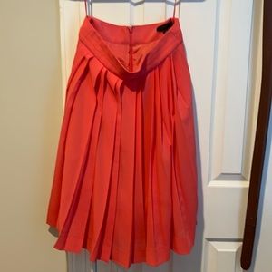 JCrew Beautiful pleated pink skirt, size 2